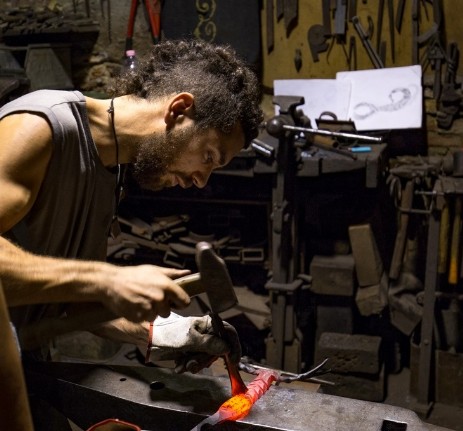 niko giordani blacksmith fabbro metal forging